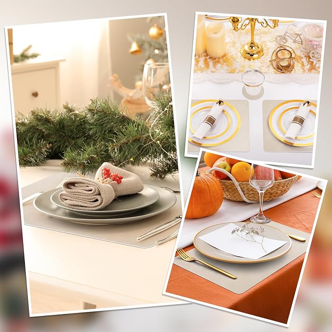 comfoyar Faux Leather Placemats