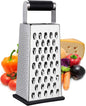 Kaishun Cheese Grater, Box Grater for Cheese Stainless steel Vegetable Slicer Food Shredder 4-sided Convenience for kitchen