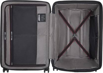 Victorinox Spectra 3.0 Expandable Medium Case - Modern Hardside Luggage - Rolling Suitcase with Spinner Wheels - Holds Travel Accessories - 81 Liters, Black