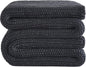 L'AGRATY Knitted Weighted Blanket - 60"x80" 20lbs Cooling Chunky Knit Heavy Blanket for Adults Braided Crochet Throw Thick Cable Yarn Knit Decorative No Beads Evenly Weighted Machine Washable