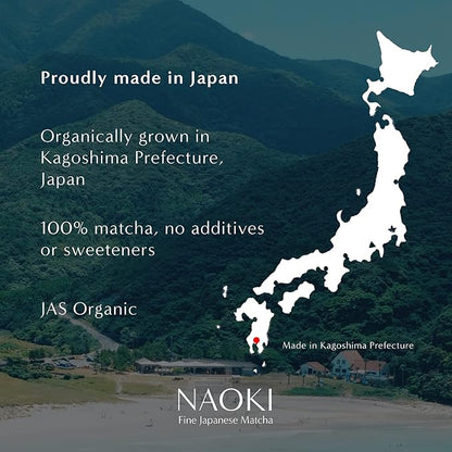 Naoki Matcha Organic All Purpose Blend - Authentic Japanese Culinary Grade Matcha Green Tea Powder from Japan (100g / 3.5oz)