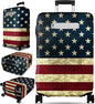 Slohif Luggage Cover for Suitcase Tsa Approved Protector - Luggage Sleeve Large Suit Case Cover Travel Stretch Baggage Case Protective Washable Fit 18-20 Inch Flag XS