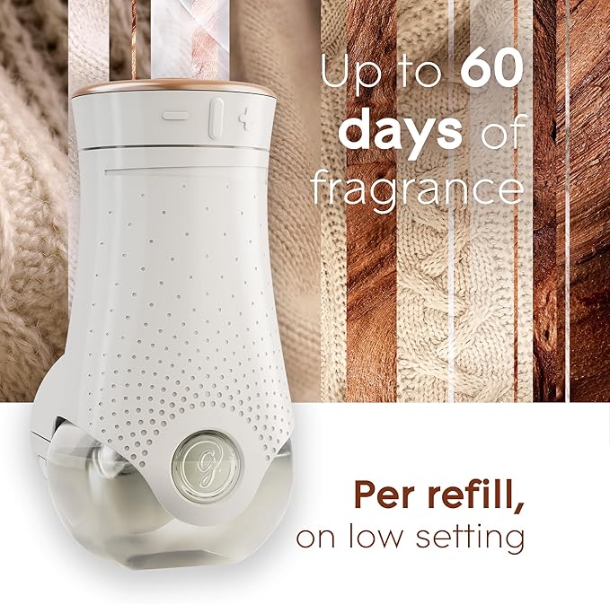 Glade PlugIns Refills Air Freshener, Scented and Essential Oils for Home and Bathroom, Cashmere Woods, 6.7 Fl Oz, 10 Count (Packaging May Vary)