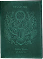 LEATHER VILLAGE Leather Passport Holder Cover – Travel Wallet with Card Slots, Vintage Passport Case for Men & Women – Cute Organizer for Travel Accessories & Documents - Turquoise