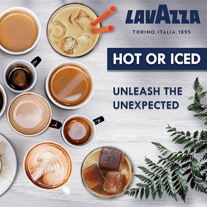 Lavazza Classy Mini Coffee Maker – 72 Count Classico Espresso Capsules – Compact Single-Serve Machine for Espresso & Lungo – Compatible Expert Pods