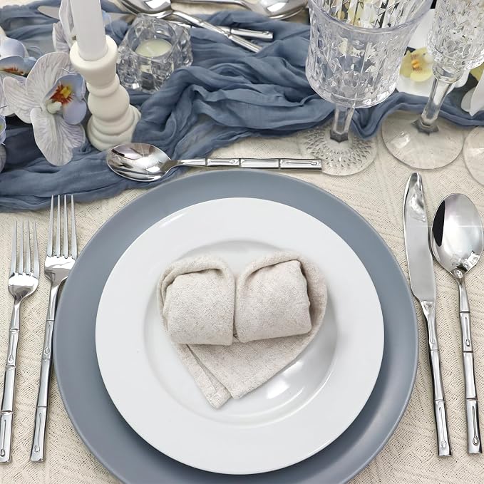 Silverware Set 40-Piece Bamboo Pattern Service