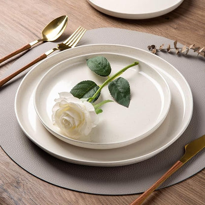 AmorArc Dinnerware Sets for 4, 12 Pieces Ceramic Plates and Bowls Set | Scratch