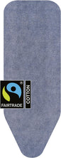 Brabantia Size C (49 x 18 inches) Replacement Ironing Board Cover with Thick Foam & Felt Padding (Denim Blue) Easy-Fit, 100% Cotton