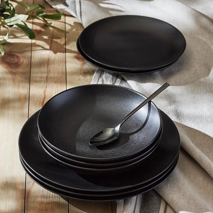 Porto by Stone Lain Semplice 12-Piece Premium Kitchen & Dining Dinnerware Set