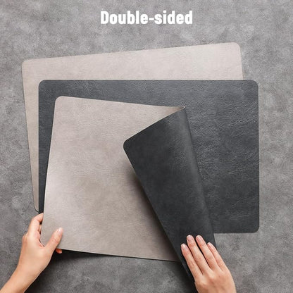 Vinyl Placemats Set of 6, Dual Sided Place Mats