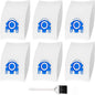 Vacuum Cleaner Bags Fit for Miele Classic C1 Complete C1 C2 C3 S227 S240 S270 S400 S2 S5 S8 Series, Include 6 Packs 3D Efficiency Airclean Bags with 2 Motor Protection Filters and 2 AirClean Filters