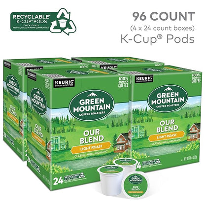 Green Mountain Coffee Roasters Our Blend Keurig Single-Serve K-Cup Pods, Light Roast, 96 Count