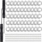 DIY Bottle Opener Inserts - Stainless Steel, Silver Resin Kits (50 Set)