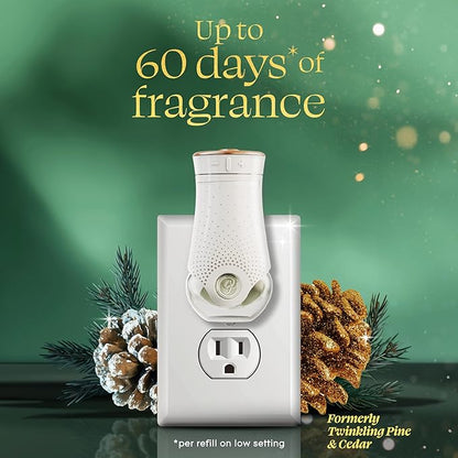 Glade PlugIns Refills Air Freshener, Balsam & Spruce, Scented and Essential Oils for Home and Bathroom, 0.67 Fl Oz, 10 Count