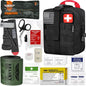 EVERLIT Emergency Trauma Kit, CAT GEN-7 Tourniquet 36" Splint, Military Combat Tactical IFAK for First Aid Response, Critical Wounds, Severe Bleeding Control (Black)
