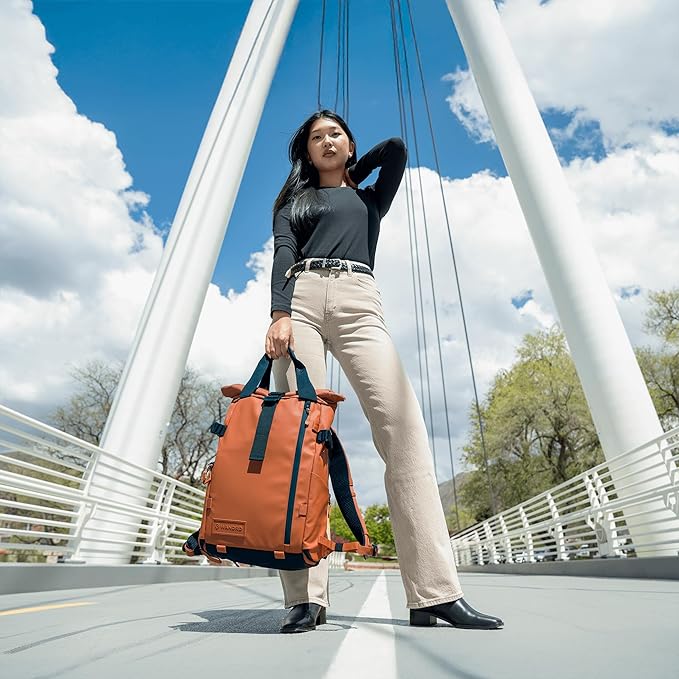 WANDRD All New PRVKE 15L V4 Camera Backpack: Built-In Camera Cube Travel Backpack with Quick Side Access, Rolltop Expansion, Clamshell Opening, Magnetic Tote Handles