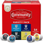 Community Coffee Variety Pack 54 Count Coffee Pods, Medium Dark Roast, Compatible with Keurig 2.0 K-Cup Brewers(Pack of 1)