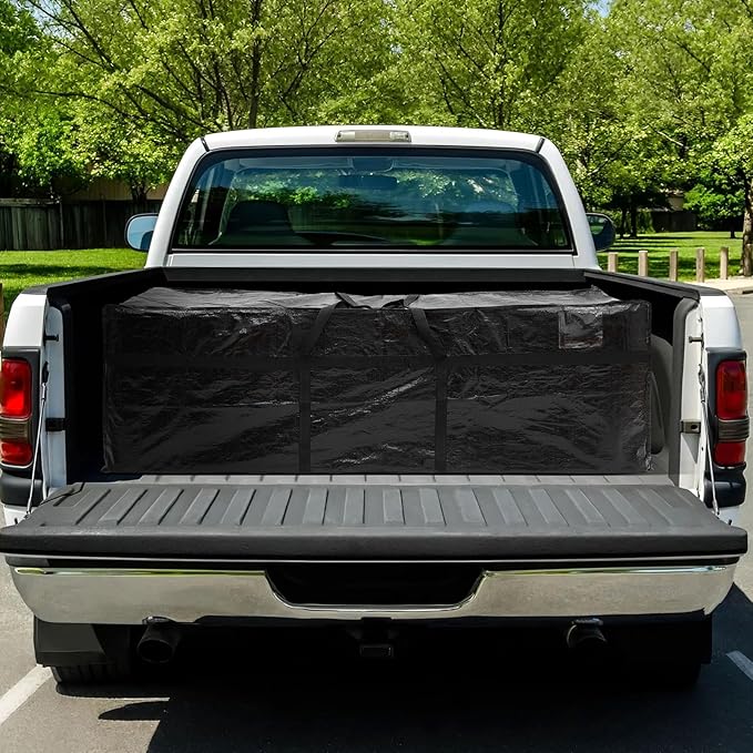4 Pcs 176 Gallon Large Moving Bags with Zipper and Handles Foldable Storage Duffle Bags Heavy Duty Extra Large Totes for College Dorm Travel Clothes Blankets Bedding Moving (Black)