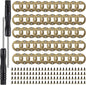 50 Set DIY Bottle Opener Inserts - Stainless Steel Metal Insert Kits - Bronze Resin Finish - Beer Bottle Opener DIY Hardware