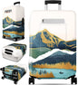 Slohif Luggage Cover for Suitcase Tsa Approved Protector - Luggage Sleeve Large Suit Case Cover Travel Stretch Baggage Case Protective Washable Fit 31-32 Inch Mountain XL