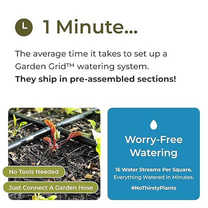 The Garden Grid | Preassembled Garden Watering System