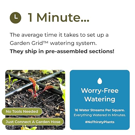 Garden Grid Watering System | Raised Garden Bed Drip Irrigation System – But