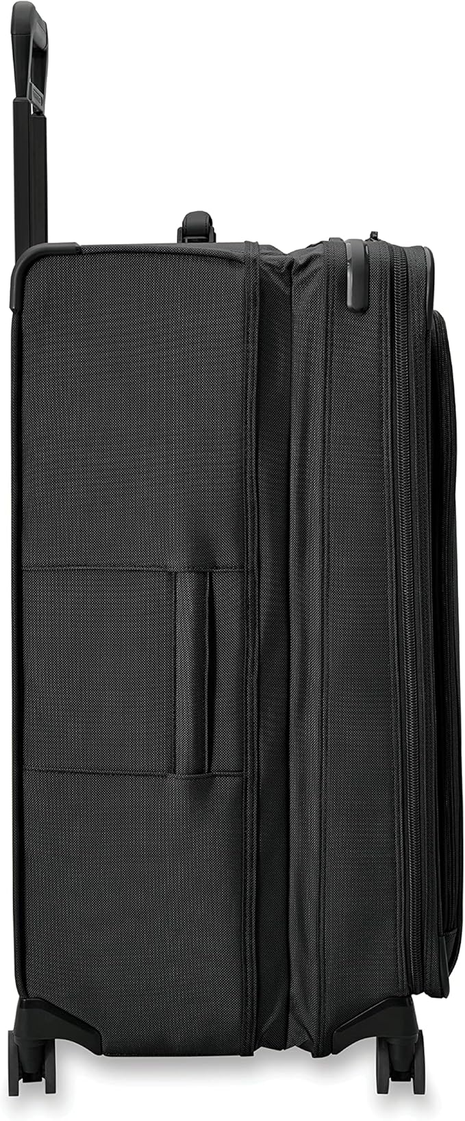 Briggs & Riley 31" Extra Large Expandable Spinner - Checked Luggage for Travel, Suitcases with Wheels, Softside Rolling Bag for Men & Women, Self-Repairing Zipper - Baseline Collection, Black