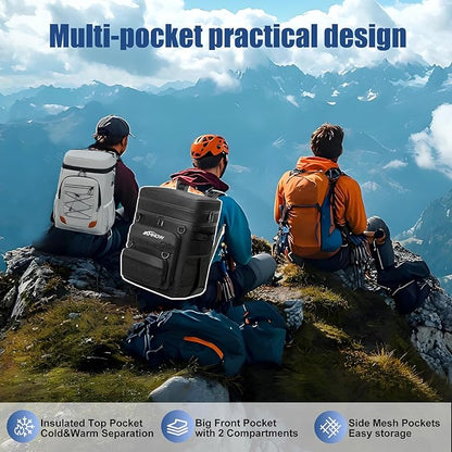 Backpack Cooler Insulated Leak Proof for Men Women 50 Cans Soft Cooler Backpack Insulated Waterproof Large Capacity Coolers Bag Portable for Lunch Camping Travel Picnic Hiking