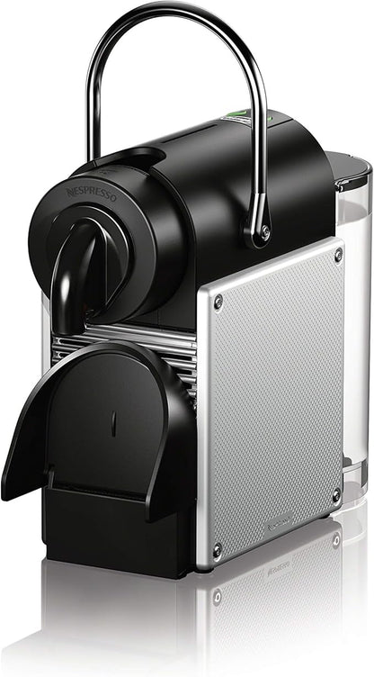 Nespresso Pixie Coffee and Espresso Machine by De'Longhi with Milk Frother, Aluminum, 34 ounces