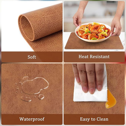 comfoyar Faux Leather Placemats
