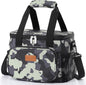 Lifewit Medium Lunch Bag Insulated Lunch Box Soft Cooler Cooling Tote for Adult Men Women, Camouflage 12-Can (9L)