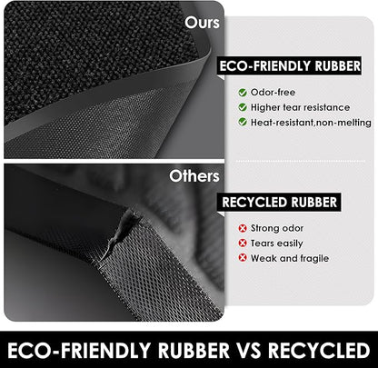 2′ x 27′ Front Door Mat Indoor Outdoor Entrance, Commercial Floor Mat Heavy Duty Dirt Trapper Entryway Doormat, Custom Size Non Slip Rubber Backing Welcome mat, Door Mat for High Traffic Area