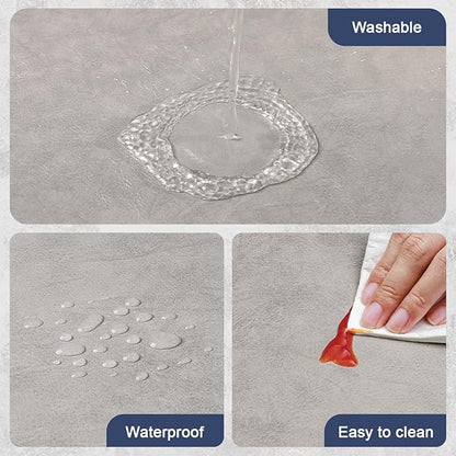Vinyl Placemats Set of 6, Dual Sided Place Mats