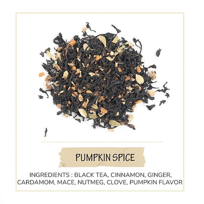 BREWIX, Pumpkin Spice Black Tea, Loose Leaf Tea (50+ Cups, 3.53oz/100g) | Fall | Halloween | Warm and Spicy