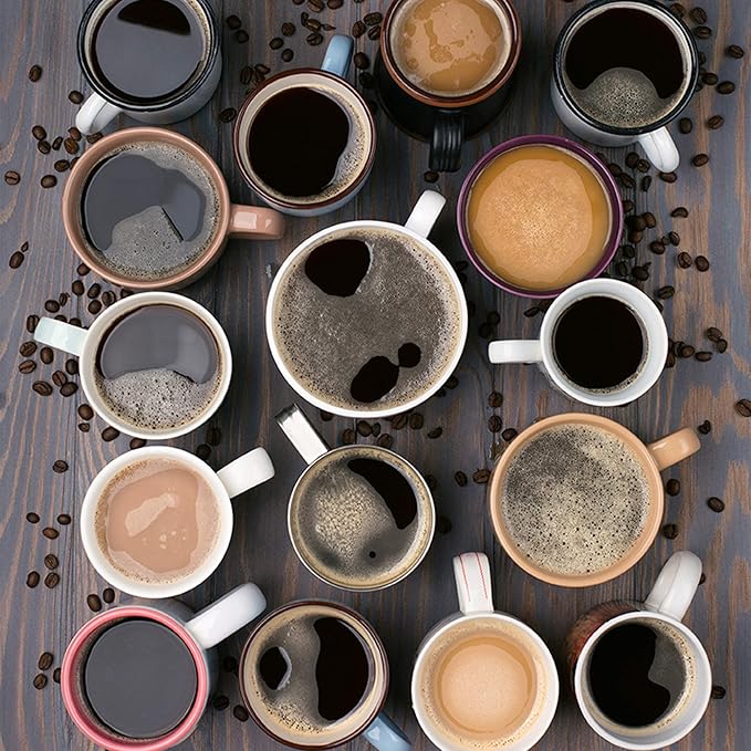 Variety Pack of Coffee, Tea, Hot Chocolate and Cappuccino, Sampler of Single Serve Coffee, Tea, Hot Cocoa and Cappuccino Pods for Keurig K Cups Machines, 30 Pack - No Duplicates