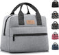 HOMESPON Insulated Lunch Bag for Women Men Lunch Box Cooler Lunch Tote for Work Picnic (Grey)