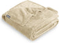 Bare Home Textured Fleece Blanket - Twin/Twin Extra Long - Ultra-Soft Lightweight for Bed, Sofa, and Couch - Luxury Microplush - Cozy Warm Blanket (Twin/Twin XL, Chevron Oyster)