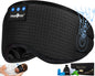 MUSICOZY Sleep Headphones Breathable Bluetooth 5.4 Headband 3D Sleeping Headphones, Wireless Eye Mask Earbuds Earphones for Side Sleeper Office Air Travel Cool Tech Gadgets Unique Gifts