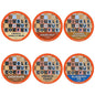 Flavored Coffee Variety Pack with Recyclable Single Serve Flavored Coffee Pods, for Keurig K Cups Coffee Makers, from Double Donut Coffee, 72 Count