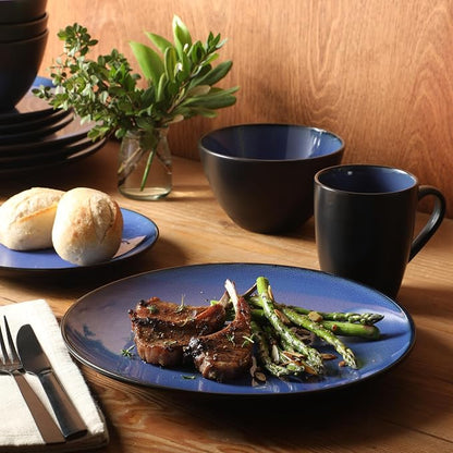 Gibson Elite Soho Lounge Round Reactive Glaze Stoneware Dinnerware Set