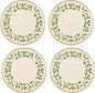Lenox 897080 Holiday Dinnerware Dinner Plates, Set of 4, Red & Green, Christmas, Hosting