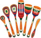 Totally Bamboo Baltique Marrakesh Collection 7 Piece Cooking Utensil Set, Safe for Nonstick