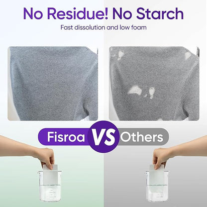 Lavender Laundry Detergent Sheets Travel Eco-friendly 300 Loads Fisroa Clothes Washing Detergent Sheets Plastic-Free Washer Strips Liquidless Laundry Strips Tablet