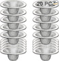 20Pcs Bathroom Sink Drain Strainer Screen Mesh, 2.75'' Stainless Steel Slop Basket Filter Trap Sink Drain Mesh Basket Hair Catcher Filter Cover for Lavatory RV Shower Floor Utility Drain