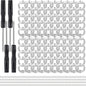 100 Set DIY Bottle Opener Hardware - Stainless Steel Metal Bottle Opener Insert Kits (Silver, 100 Set)