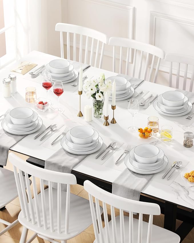 MALACASA 24-Piece Dinnerware Set