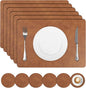 comfoyar Faux Leather Placemats