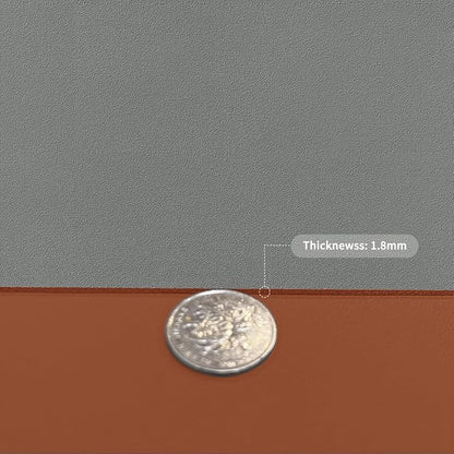 Leather Table Cover,1.8mm Thick,40x60 Inch Table Protector,Table Protector for Dining Room Table,Dining Table Cover,Table Cover Protector,Dining Table Pads(Brown+Gray,40x60)