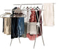 IRIS USA Clothes Drying Rack, Foldable & Extendable Rods for Large Laundry Loads, Collapsible Freestanding Laundry Drying Rack, Anti-Skid Feet, Portable Clothes Rack