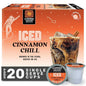 Copper Moon Single Serve Coffee Pods for Keurig K-Cup Brewers, Brew Over Ice Cinnamon Chill, 20 Count